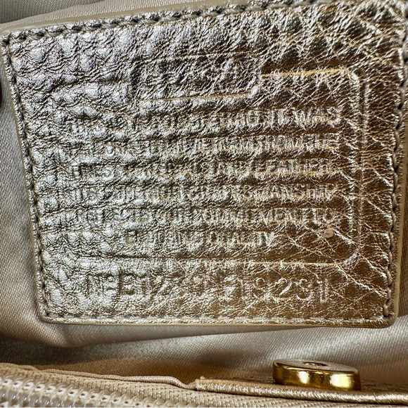Coach Penelope Signature Metallic Carryall F19231 EUC - Picture 9 of 12